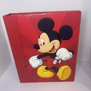 Vintage HOLSONS ~Mickey Mouse 3 Ring Binder,Notebook, Photo Album Good Condition
